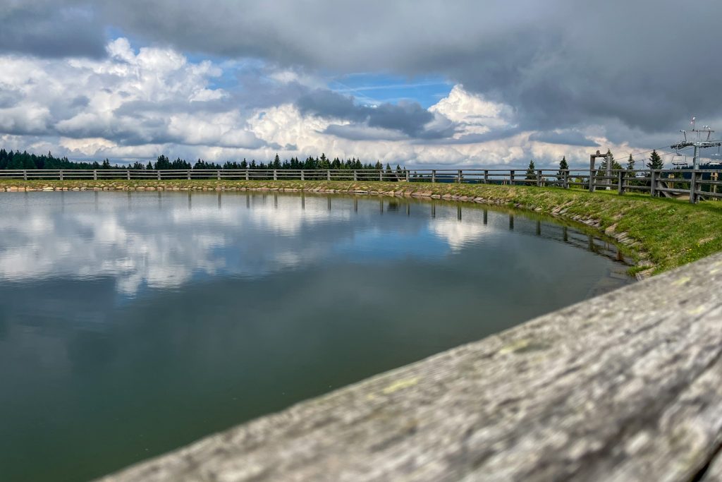 Lake on Rogla, Pohorje, Slovenija.
