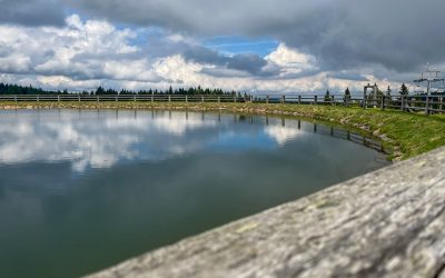 Lake on Rogla, Pohorje, Slovenija.